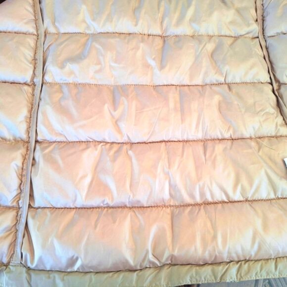 Love Tree Ultra Light Travel Packable Puffer Vest Women's Juniors L Khaki Zip Up - Picture 7 of 16